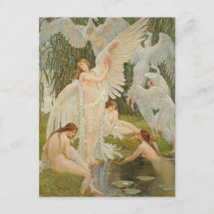 Carte Postale Les Maïs de Swan par Walter Crane