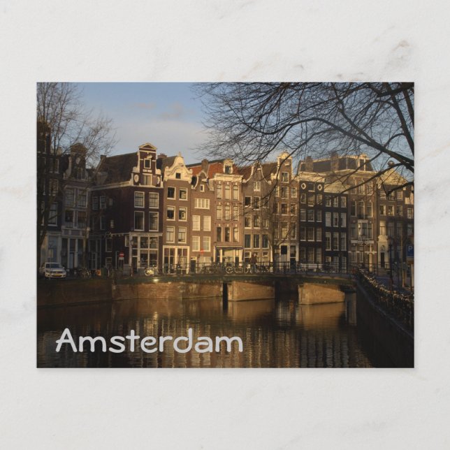 Carte Postale Les maisons des canaux (Devant)