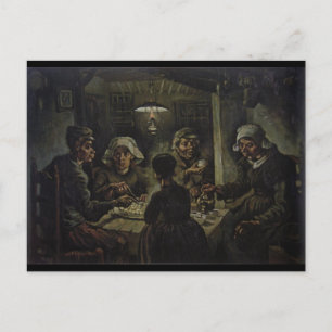 Carte Postale Les mangeurs de pommes de terre