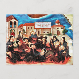 Carte Postale Les martyrs de l'icône chrétienne orthodoxe de Kan