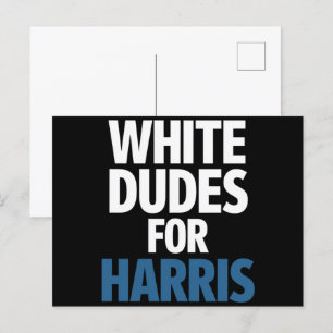Carte Postale Les Mecs Blancs De L'Élection De Harris Kamala Har