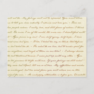 Carte Postale Les meilleures citations de Jane Austen
