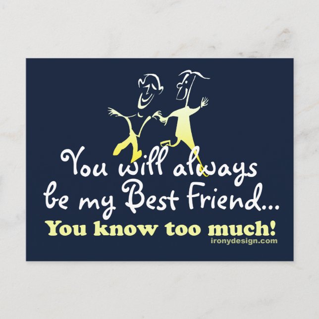 Carte Postale Les meilleurs amis (Devant)