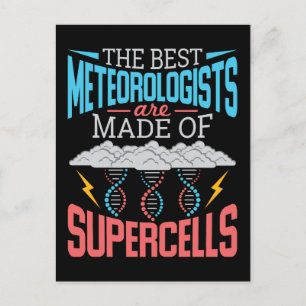 Carte Postale Les Meilleurs Météorologues Supercellules drôle Mé