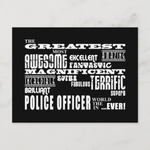 Carte Postale Les meilleurs policiers : Grand officier de police