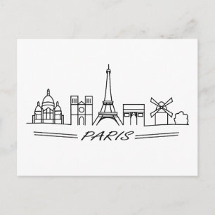 Carte Postale Les meilleurs sites de Paris