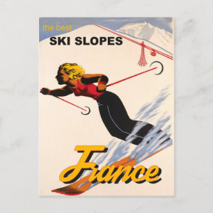 Carte Postale Les Meilleurs Skis Slopes de France