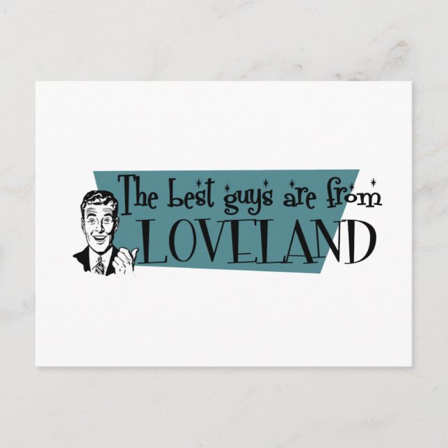 Carte Postale Les meilleurs sont de Loveland (Devant)