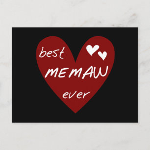 Carte Postale Les meilleurs T-shirts et cadeaux de Memaw de