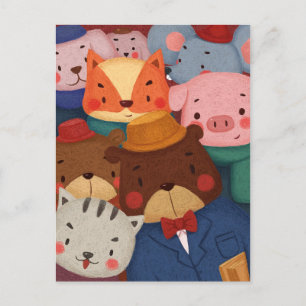 Carte Postale Les mignons animaux