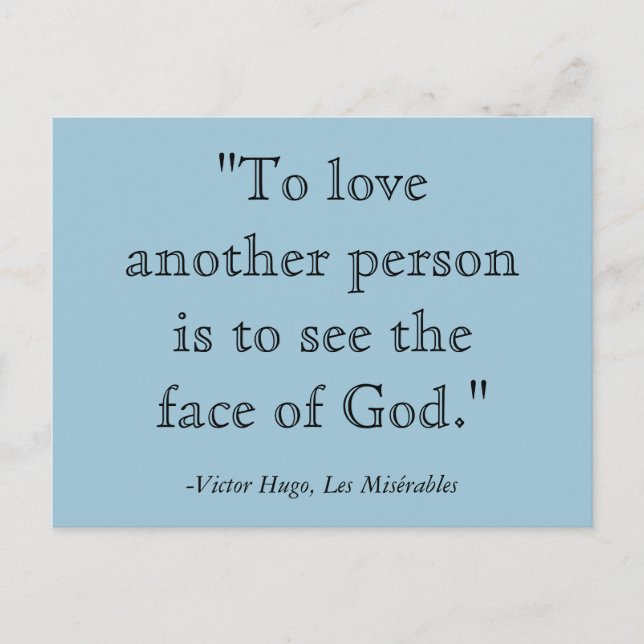 Carte postale Les Misérables (Devant)