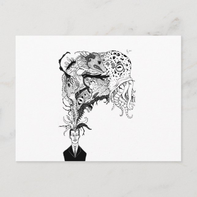 Carte Postale Les monstres de H.P. Lovecraft (Devant)