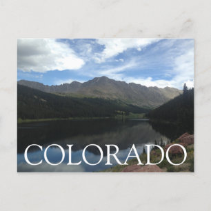 Carte Postale Les montagnes du Colorado et le lac
