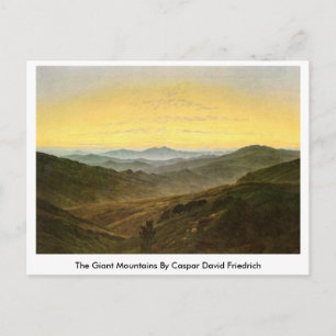 Carte Postale Les Montagnes Géantes De Caspar David Friedrich