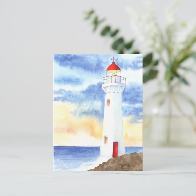 Carte Postale Les monts du phare nautique (Debout devant)