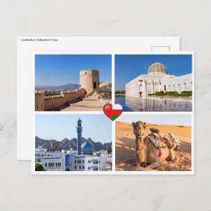 Carte Postale Les monuments du Sultanat d'Oman