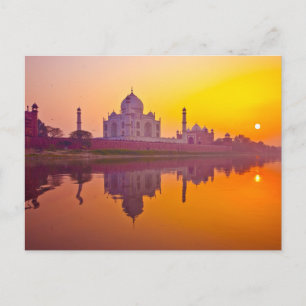 Carte Postale Les monuments   Taj Mahal au coucher du soleil