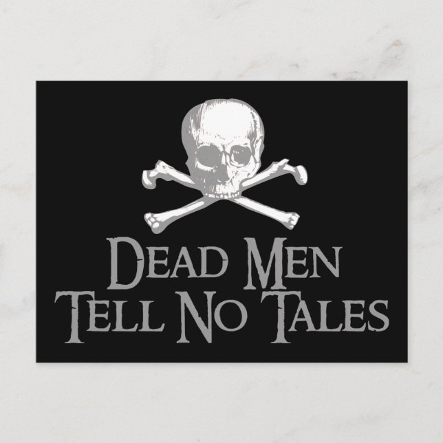 Carte Postale Les morts ne disent rien (Devant)