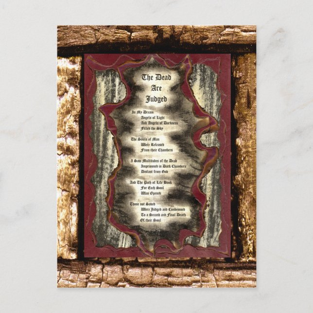 Carte Postale Les morts sont jugés (Devant)
