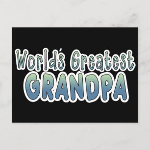 Carte Postale Les mots du grand-père le plus grand du monde