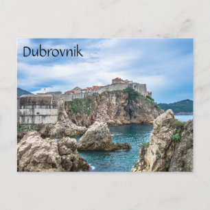 Carte Postale Les murs de Dubrovnik vue mer