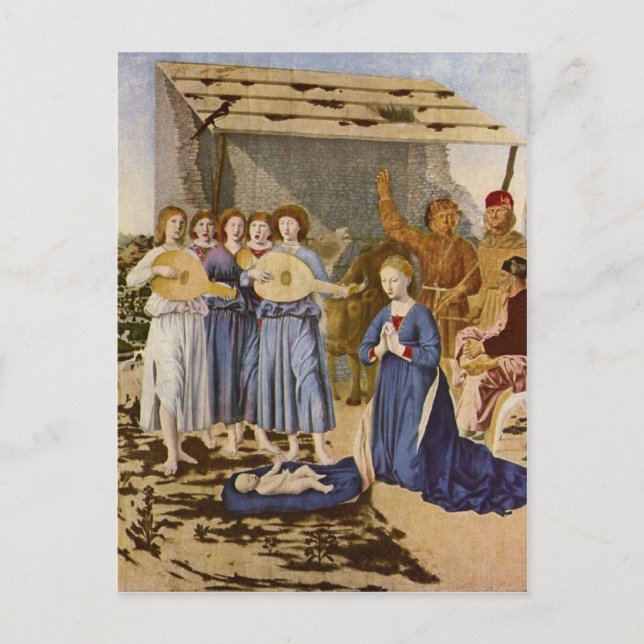 Carte Postale Les musiciens adorent le Christ par Geburt Christi (Devant)