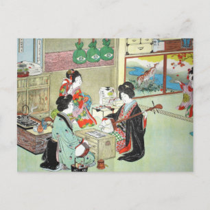 Carte Postale Les musiciens - Les réservoirs Collection japonais
