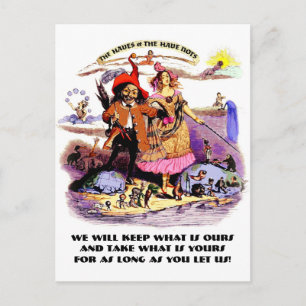 Carte Postale Les nantis et les démunis