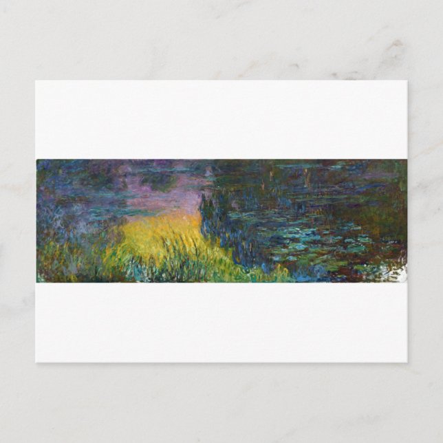 Carte Postale Les Nappes d'Eau - Réglage Soleil, Claude Monet, 1 (Devant)