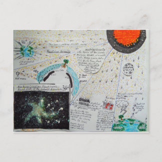 Carte Postale Les neutrinos sont la Gravité,