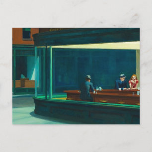 Carte Postale Les nuits Edward Hopper