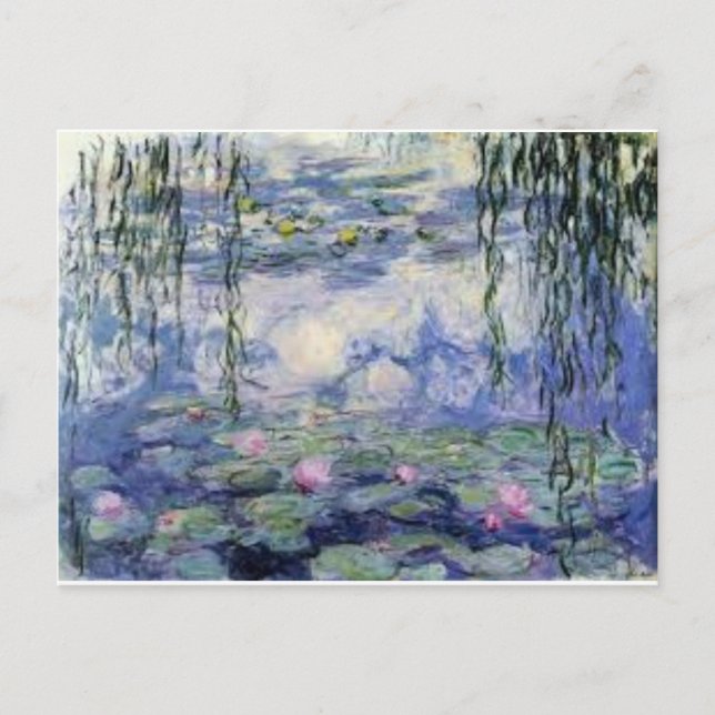 Carte Postale Les Nympheas de Claude Monet (Lilly d'eau) (Devant)