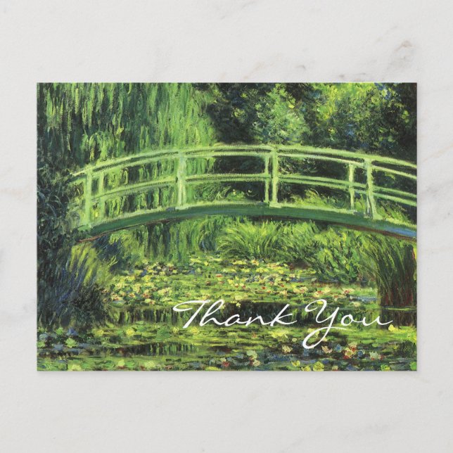 Carte Postale Les nymphes d'eau blanche de Monet (Devant)