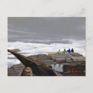 Carte Postale Les Observateurs de Vagues