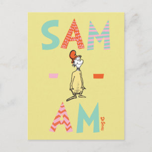 Carte Postale Les œufs verts et le jambon   Sam-I-Am
