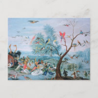 Les oiseaux tropicaux dans un paysage