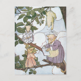 Carte Postale Les opossum font des étudiants de relais