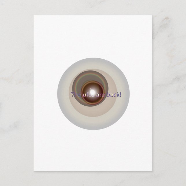 Carte Postale Les OVNI sont de retour (Devant)