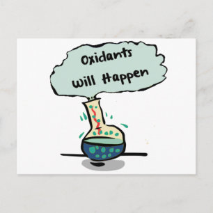 Carte Postale Les oxydants se produisent - Humour de chimie
