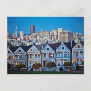 Carte Postale Les Painted Ladies & la ligne d'horizon   San Fran