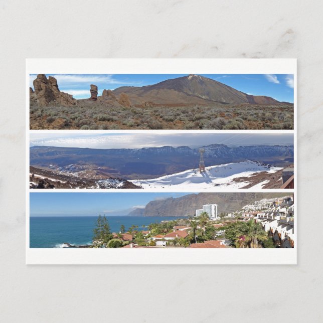 Carte Postale Les panoramas de Tenerife (Devant)