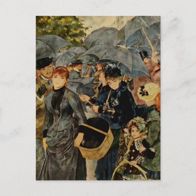 Carte Postale Les parapluies de Pierre-Auguste Renoir (1883) (Devant)
