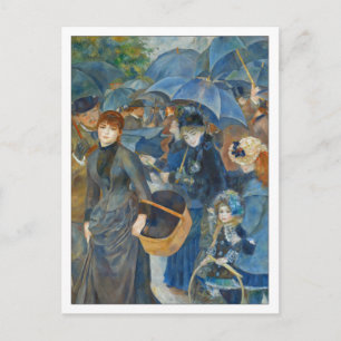 Carte Postale Les parapluies de Renoir