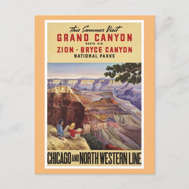 Carte Postale Les parcs nationaux du Grand Canyon (Devant)