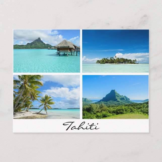 Carte Postale Les paysages de Tahiti et de Polynésie française (Devant)