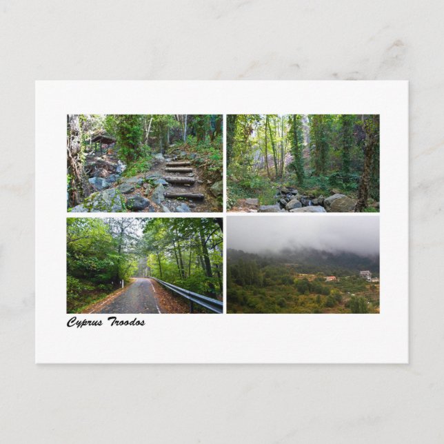 Carte Postale Les paysages du Troodos (Devant)