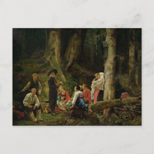 Carte Postale Les pèlerins de l'abbaye de St. Odile