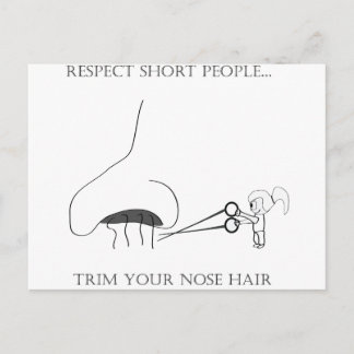 Carte Postale Les personnes courtes de respect - équilibrez vos