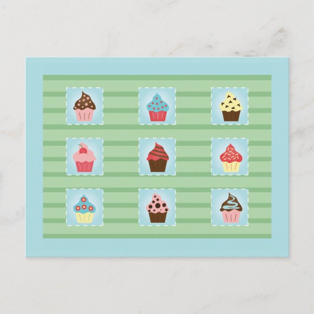 Carte Postale Les petits gâteaux charmants (Devant)