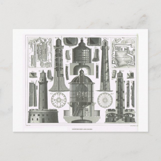 Carte Postale Les phares (Devant)